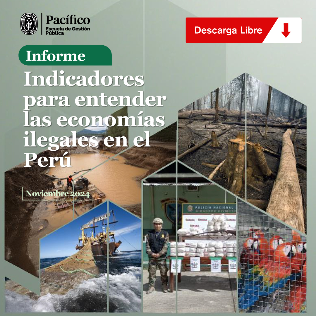 ¿Qué son las Economías Ilegales?

El informe "Indicadores para entender las economías ilegales en el Perú"  ofrece información actualizada sobre el desenvolvimiento de las economías ilegales y la capacidad del Estado para combatirlas. 

🔗 #DescargaLibre 👉bit.ly/40U10fn