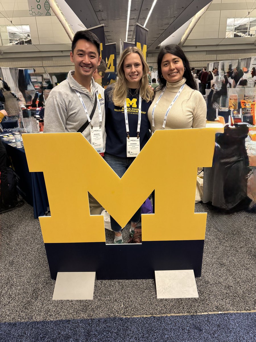 <a href="/YatrikShahLab/">Shah Lab</a> representatives at #ABRCMS2024 presenting, speaking, and recruiting for <a href="/UMichMedSchool/">University of Michigan Medical School</a> Program in Biomedical Sciences (PIBS) <a href="/UMichCMB/">UMich CMB</a> ! Stop by today from 2:30 to 7pm at booth 1125!