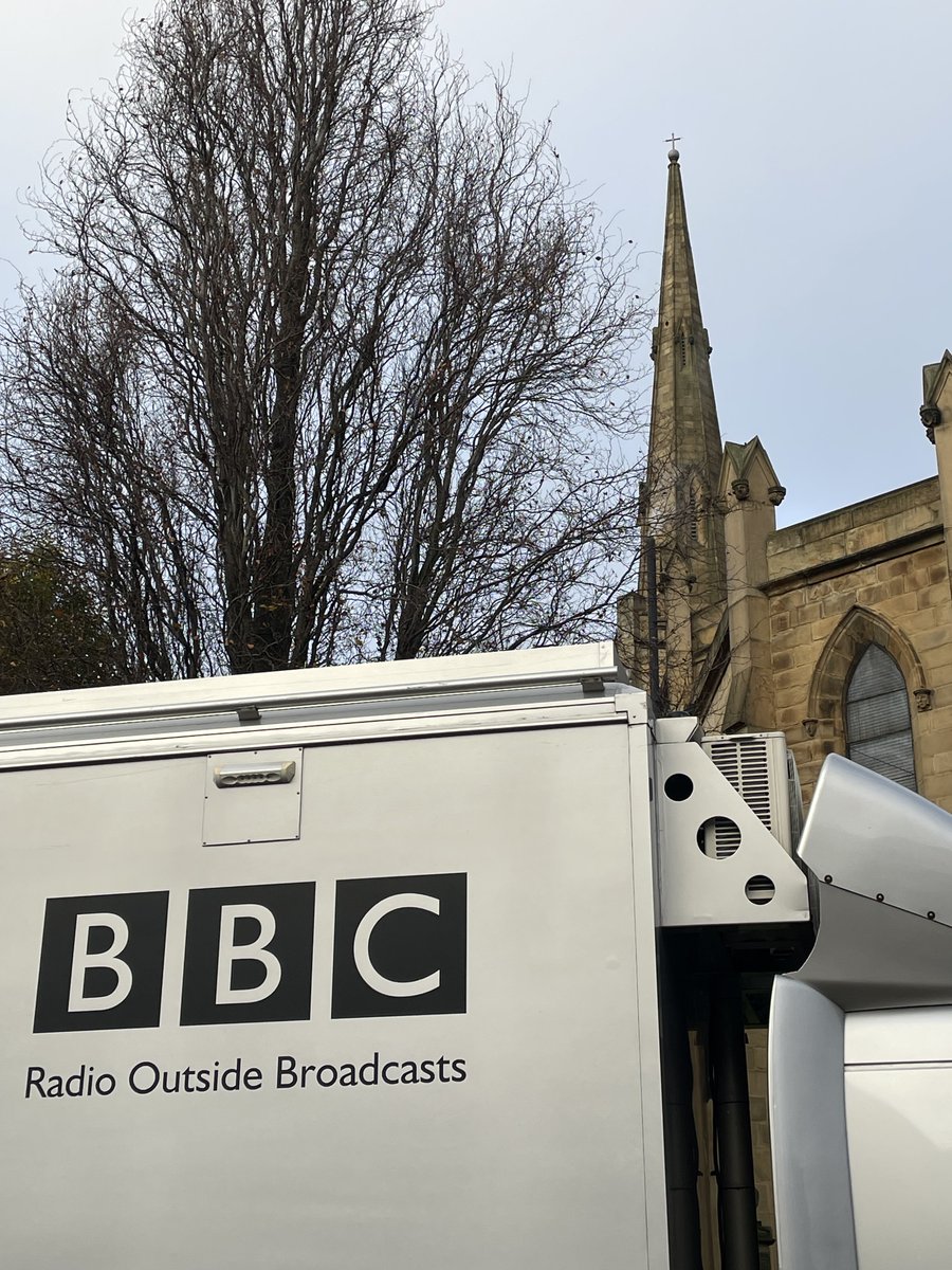 Good to see <a href="/BBCRadio3/">BBC Radio 3</a> on campus here <a href="/HuddersfieldUni/">University of Huddersfield</a> for the start of <a href="/hcmfuk/">hcmf//</a> - the UK's biggest &amp; best festival of new and experimental music