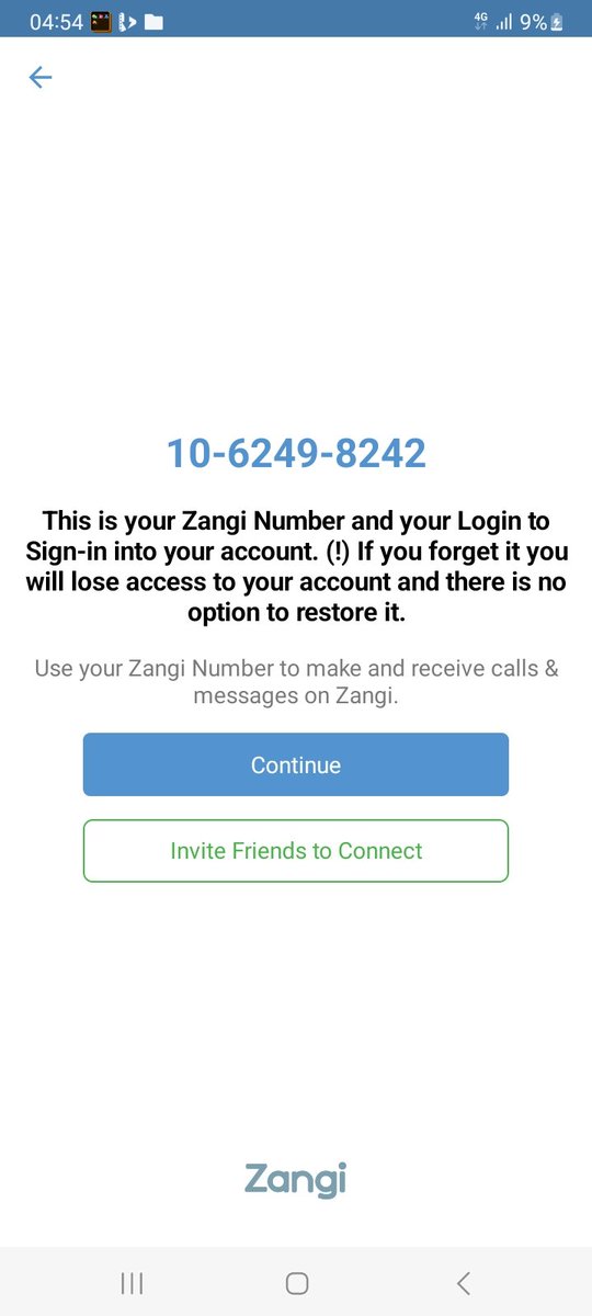 Message me on my Zangi