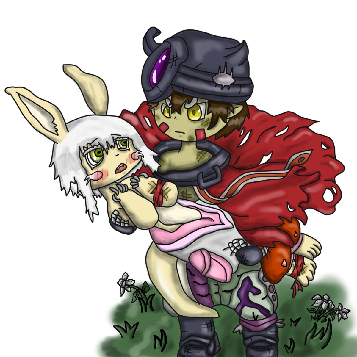 Fenrir_Notes's tweet photo. Nanachi and Reg (My first ever drawing and colouring I ever made.) #Madeinabyss #miabyss #Reg #Nanachi #レグ #ナナチ #メイドインアビス https://t.co/jU4iG54IiJ