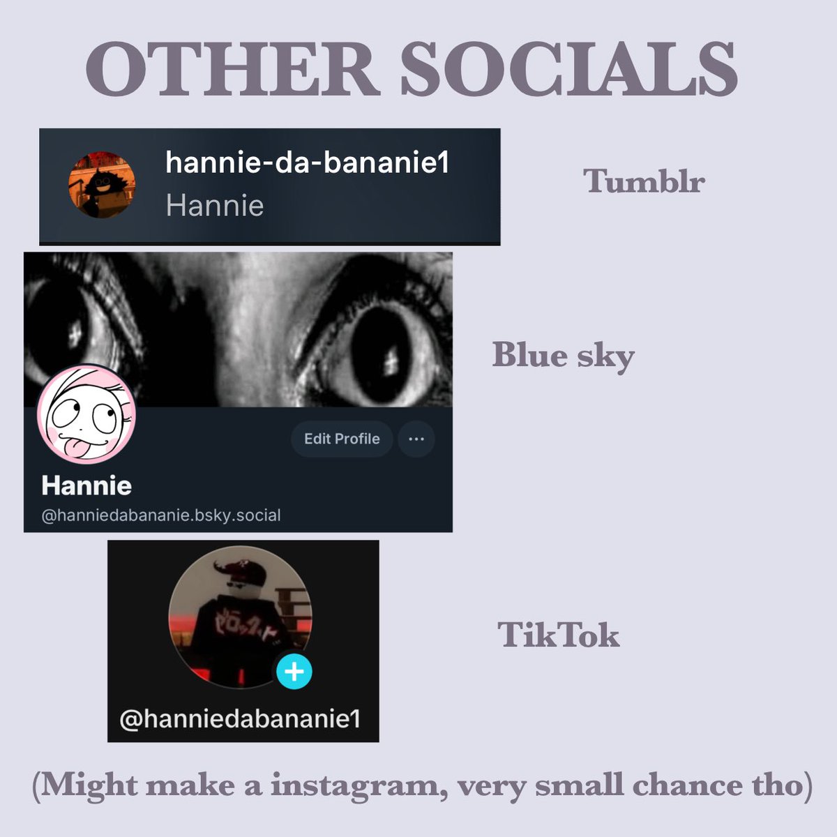 Arand0martist1's tweet image. just in case things get cray cray here’s my other socials :D