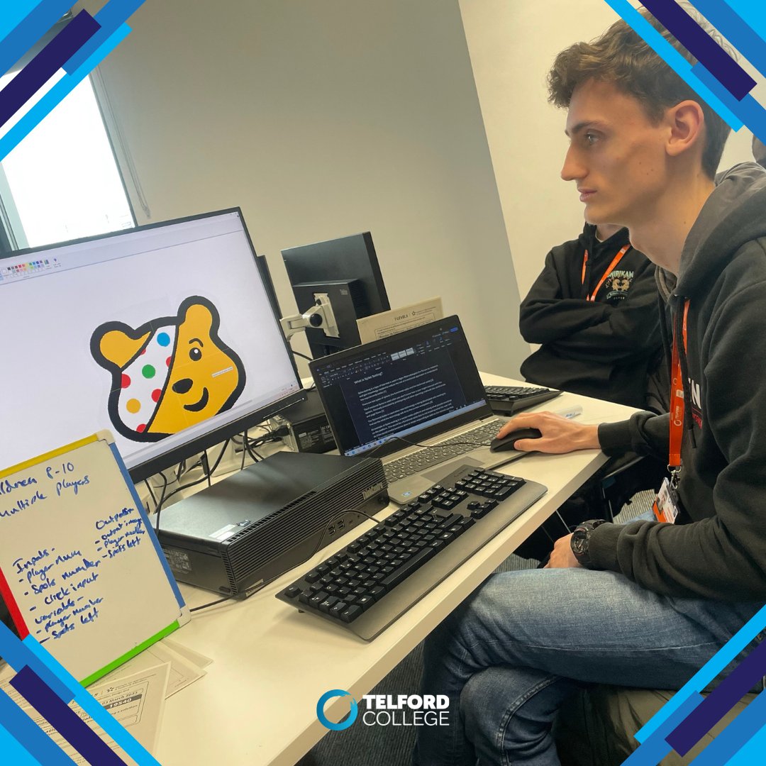 We've been hard at work raising money for BBCCiN 💛

Areas across college wore their pyjamas to support the charity. Also, foundation students, who had an exceptional raffle for a Pudsey themed hamper, as well as our digital student's themed coding activities 🖥️

#ChildrenInNeed