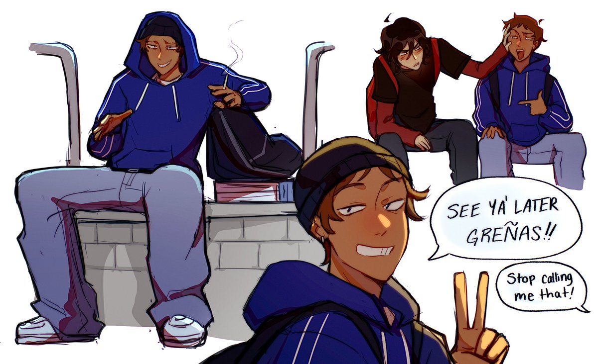 Klance modern au? Idk it was self indulgent #klance #lance #voltron