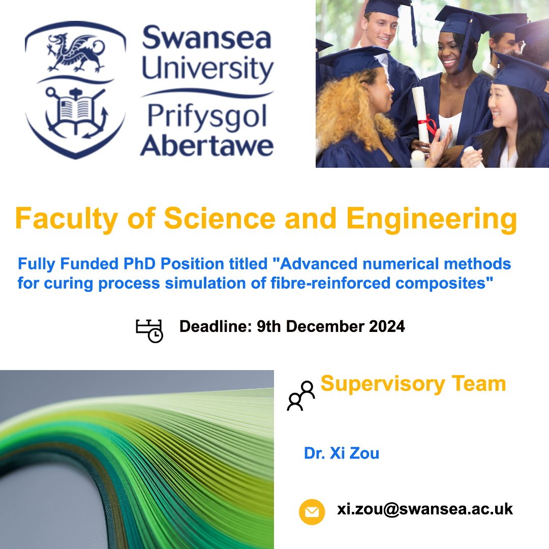 🔃 Fully Funded 📢📢 #phdposition alert

✅ Passionate about #Aerospace #Engineering #computational #mechanics 🚀.

✅ Rare <a href="/EPSRC/">Engineering and Physical Sciences Research Council</a> @SUSciEng fully funded #PhDpositions for upto 3⃣ years within #Aerospace Engineering Department <a href="/SwanseaUni/">Swansea University</a> 

📌 This #phdposition is titled
