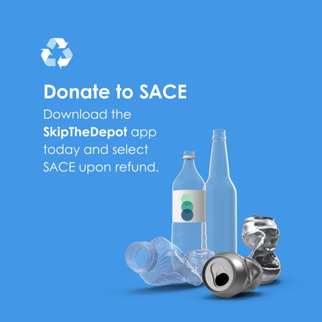 SACE (@sacetalks) on Twitter photo 🌍 Happy National Recycling Day! SACE partnered with <a href="/skipthedepot/">SkipTheDepot</a> which makes recycling + fundraising easy! Download the app today, schedule a bottle pick-up, and donate your return to SACE! Sign up at app.skipthedepot.com/sace #yeg ♻️ 🌍 Happy National Recycling Day! SACE partnered with <a href="/skipthedepot/">SkipTheDepot</a> which makes recycling + fundraising easy! Download the app today, schedule a bottle pick-up, and donate your return to SACE! Sign up at app.skipthedepot.com/sace #yeg ♻️