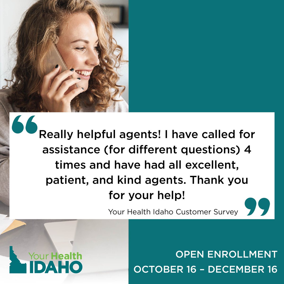 Need help enrolling in healthcare for 2025? Chat online or over the phone with our customer support center. Your Health Idaho customer advocates are located right here in Idaho and are here to help! Visit YourHealthIdaho.org  today for enrollment help!
