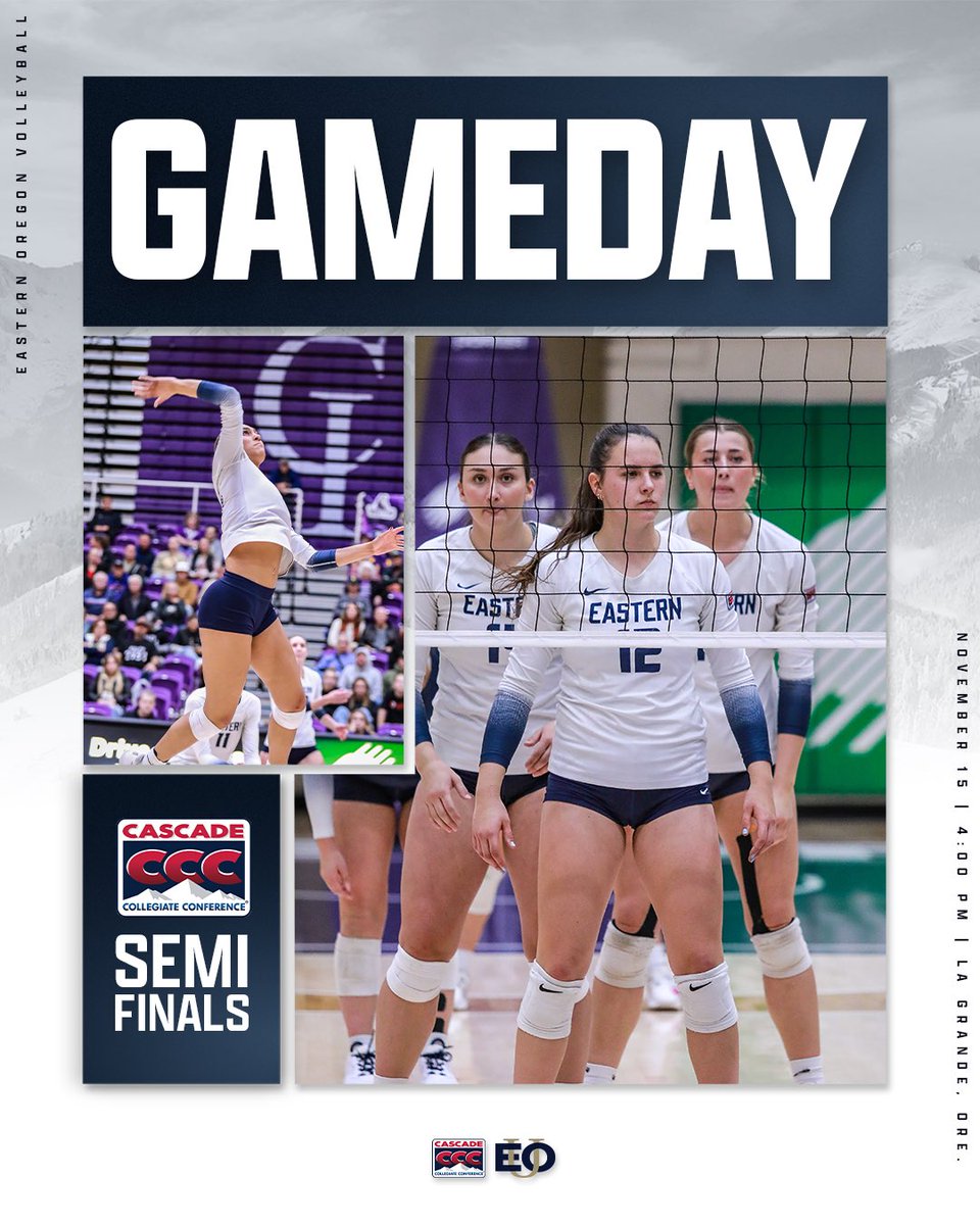 𝑮𝑨𝑴𝑬𝑫𝑨𝒀

🆚: CCC Semifinals
⏰: 4:00 PM PT
📍: La Grande, Ore.
🖥: tinyurl.com/EOULIVE

#MountUp | #EOUvb