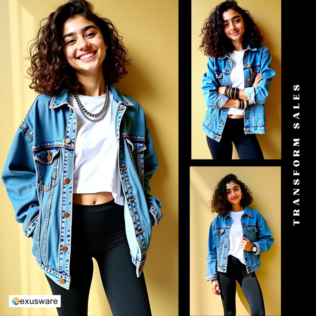 Nexusware_ai's tweet image. Elevate your product images in seconds! ⏳ Change up the pose, enhance the presentation, and captivate your audience—all with our Nexusware&apos;s posture swap solution. 💃

Contact us at: contact@devnex.in

#PostureSwap #VisualBoost #NexuswareFashion #AIinFashion #Productshowcase