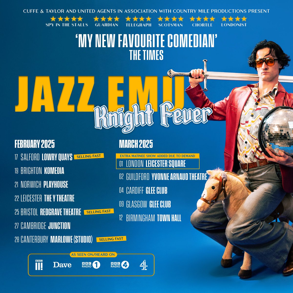EXTRA SHOWS for the UK TOUR 2025 are getting added due to DEMANDING people. Matinee in London. And other shows close to selling out! Book now to evade disappointment. I love you all deeply! Jazzemu.com/gigs