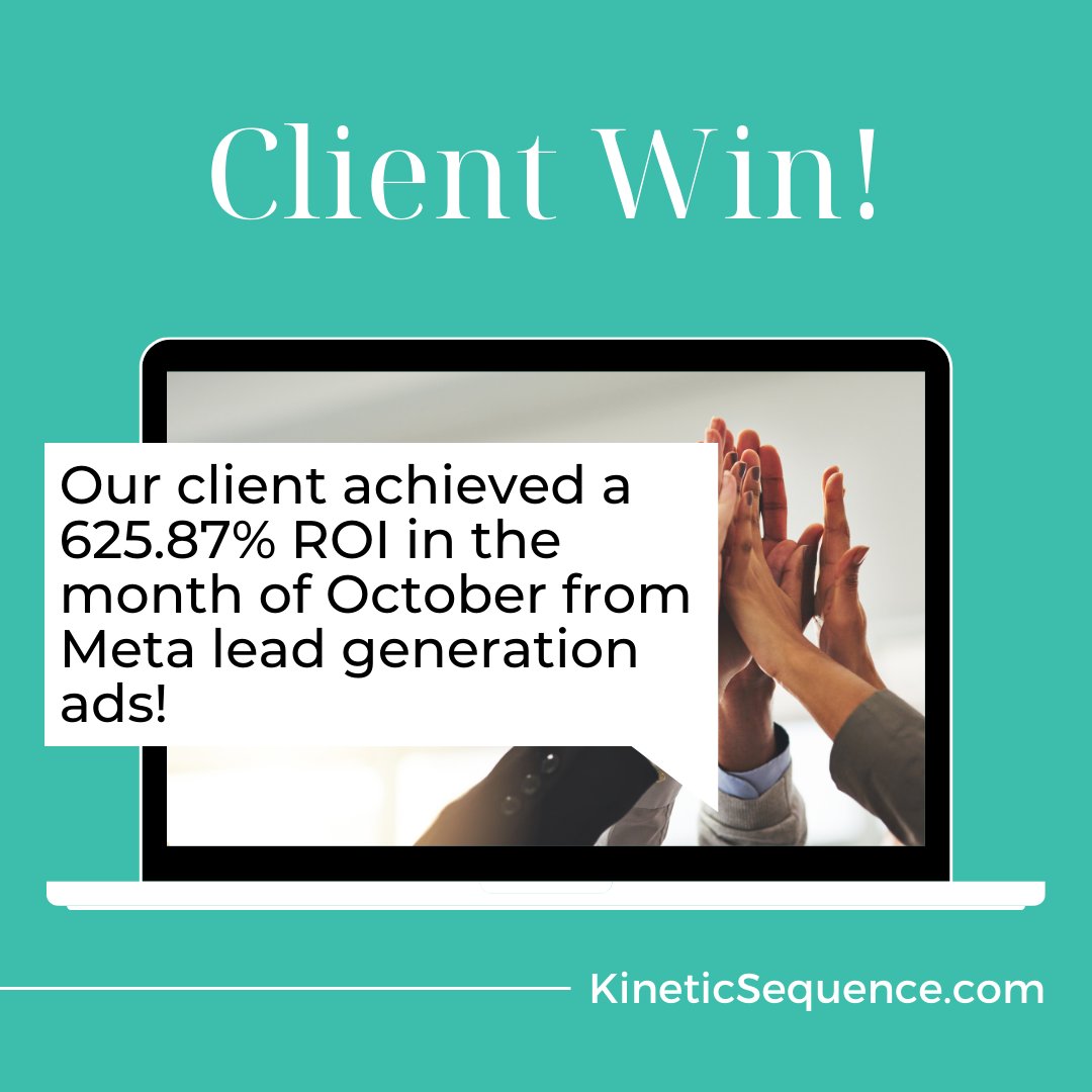 kineticsequence's tweet photo. Meta Lead Gen ads make it easier than ever to connect with high-quality leads. From streamlined forms to precise targeting, these ads help you capture interest &amp; maximize your budget.

Ready to find new clients and expand your reach? Let’s make it happen: https://t.co/Q3ZV7i9hgO https://t.co/RWNl55B2HV