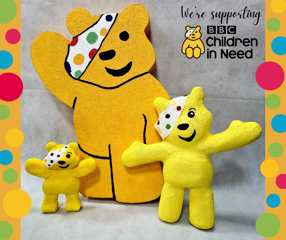 💛 We're supporting Children in Need 💛 
Together we can change young lives.
🟡🟢🔴🔵🟣 Be Spotacular! 🟣🔵🔴🟢🟡
bbcchildreninneed.co.uk