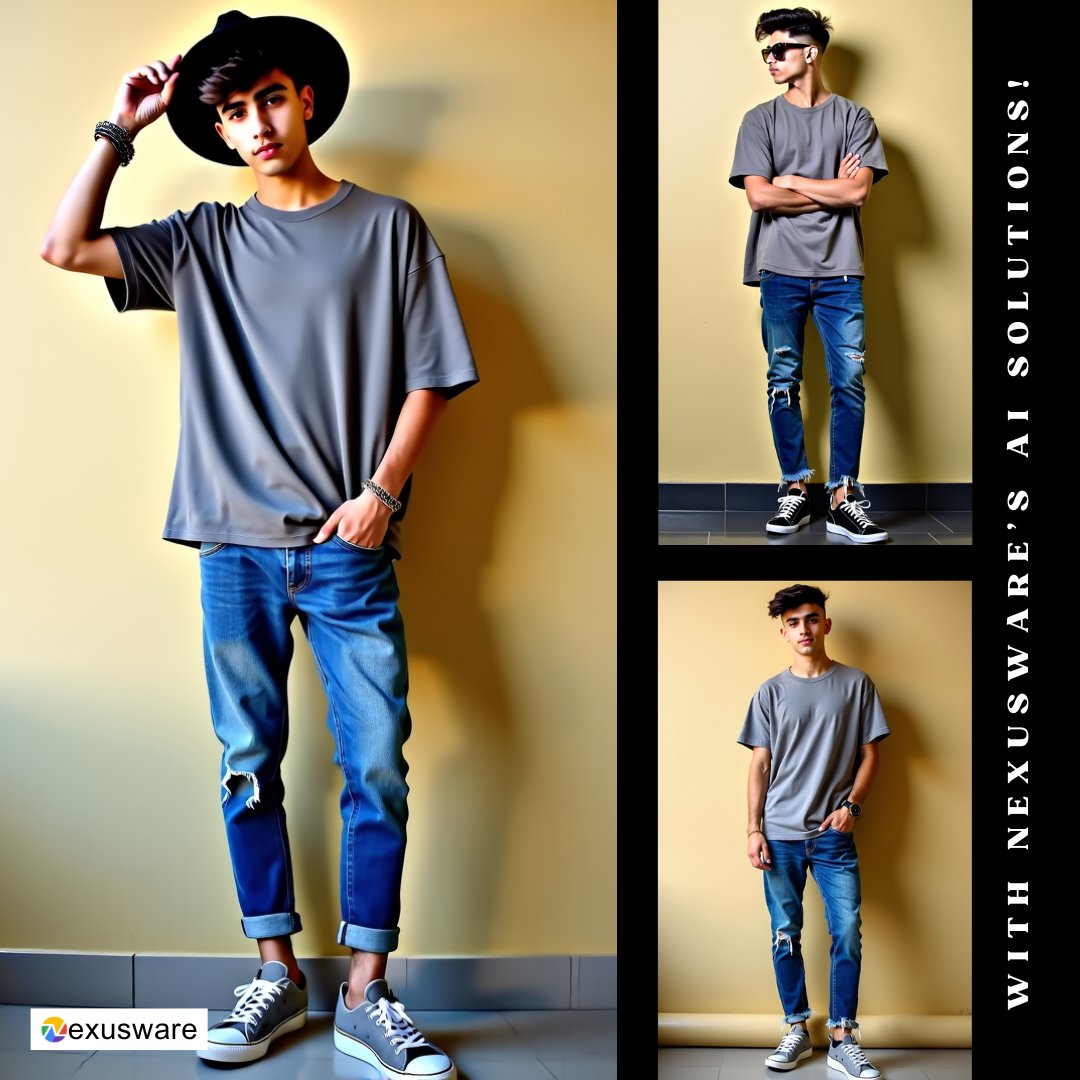 Nexusware_ai's tweet image. Elevate your product images in seconds! ⏳ Change up the pose, enhance the presentation, and captivate your audience—all with our Nexusware&apos;s posture swap solution. 💃

Contact us at: contact@devnex.in

#PostureSwap #VisualBoost #NexuswareFashion #AIinFashion #Productshowcase