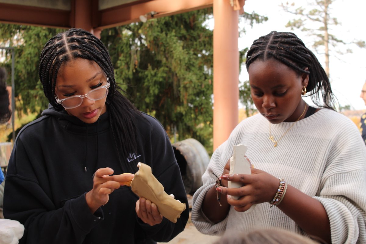 Clay students in grades 10-12 participated in their much-anticipated Raku firing at the Pittsburgh Center For Arts &amp; Media. A traditional Japanese method of firing known for producing unpredictable results, Raku teaches students to discover the beauty in unplanned outcomes.