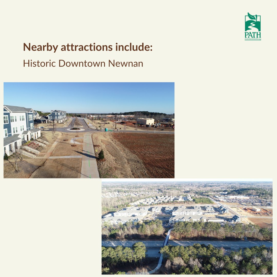 PATHFoundation's tweet image. Allow me to introduce you to the Newman LINC 🌉

Highlights:
🌳 2.5+ miles long
🌳 Connects to historic Newton
🌳 Meanders through woods and along creeks for a lovely nature break

#newnanga #newnanlinc #pathfoundation #trailsforall