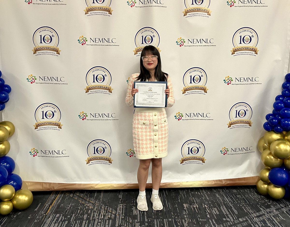 SimmonsUniv's tweet photo. Congratulations to School of Nursing student Jessica Chook ’26 on receiving a Scholarship Award at the New England Minority Nurse Leadership Conference Gala on November 9!
#SimmonsUniversity #MySimmons https://t.co/QfH8RKhQcu