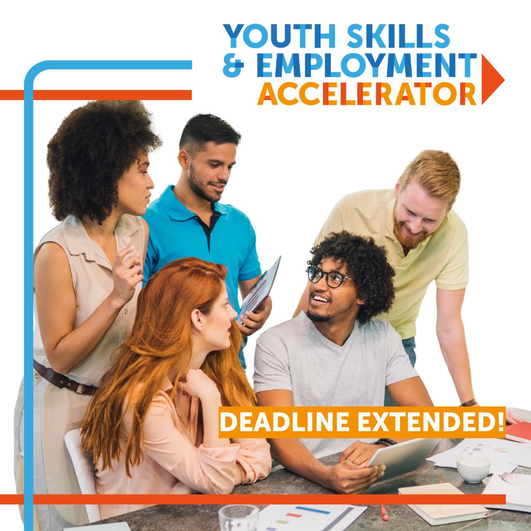 🚨 Deadline extension 🚨 We've extended the deadline for the #YouthSkillsEmploymentAccelerator to 11:59PM on November 29th - so there’s just two weeks left to get your applications in! 👀 Apply now before it's too late: ow.ly/1WqZ50U26o5