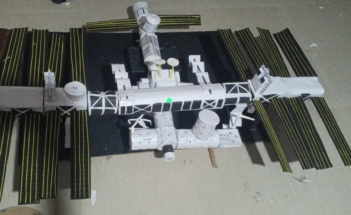 bijumr's tweet photo. @Space_Station .. his school project  9th standard @sarvodaya central vidyalaya, Trivandrum. Kerala https://t.co/IqlLBRvnWt