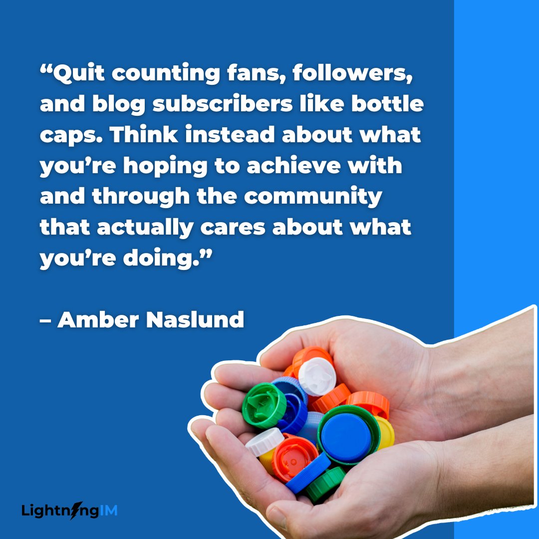 lightningim_com's tweet image. Focus on engaging those who care about your brand. It’s better to have a small, dedicated community than thousands of followers who aren’t invested. #MarketingQuotes #CommunityEngagement #AmberNaslund #BrandLoyalty #QualityOverQuantity