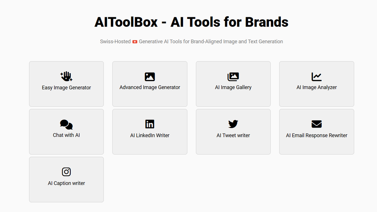 Fabrice Frossard (@fabricefrossard) on Twitter photo Marrant que la mise en avant par <a href="/AIToolBox_org/">AIToolBox | AI Tools for Brands</a> de son hébergement en Suisse :)
Par ailleurs, c'est un excellent outil pour créer des assets de contenu.
aitoolbox.org
poke <a href="/SouveraineTech/">Souveraine Tech</a> Marrant que la mise en avant par <a href="/AIToolBox_org/">AIToolBox | AI Tools for Brands</a> de son hébergement en Suisse :)
Par ailleurs, c'est un excellent outil pour créer des assets de contenu.
aitoolbox.org
poke <a href="/SouveraineTech/">Souveraine Tech</a>