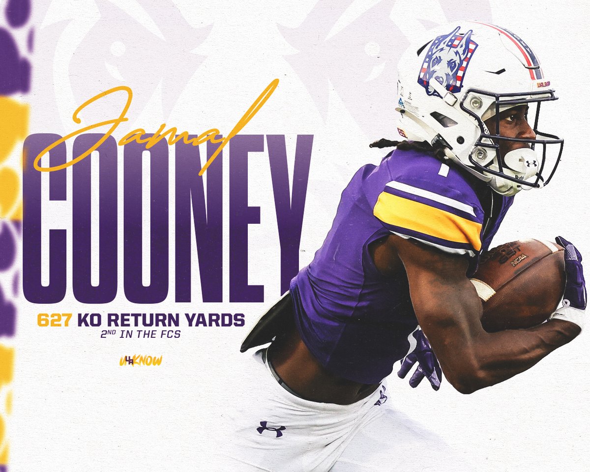 📈📈📈📈

Jamal Cooney currently ranks 2️⃣nd in the FCS in kickoff return yards 💨

#UAUKNOW