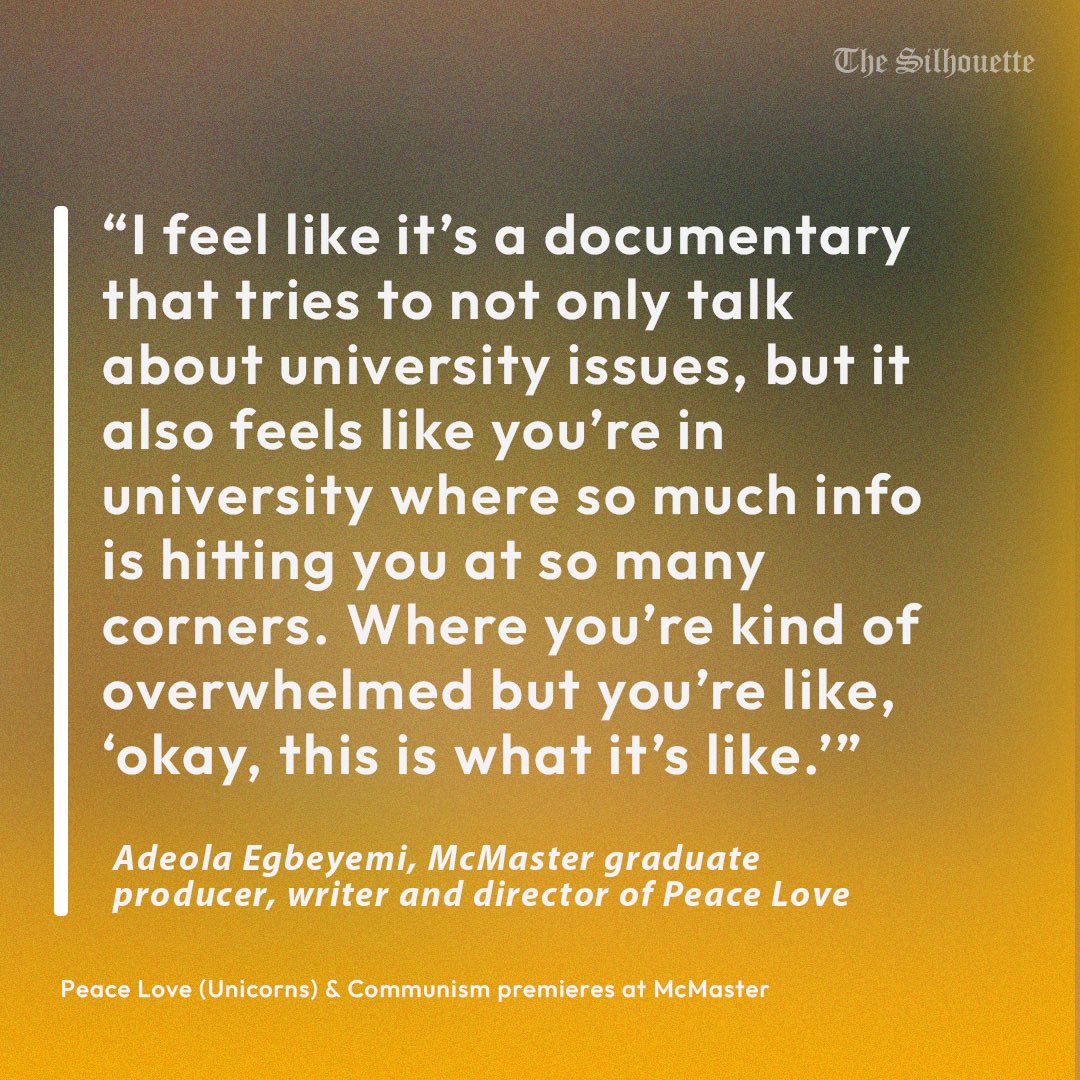 OPIRG hosts movie screening for McMaster alum's documentary about the history of student activism at McMaster. 

#thesil #mcmaster #mcsu #hamont #macdivest #climatechange #film