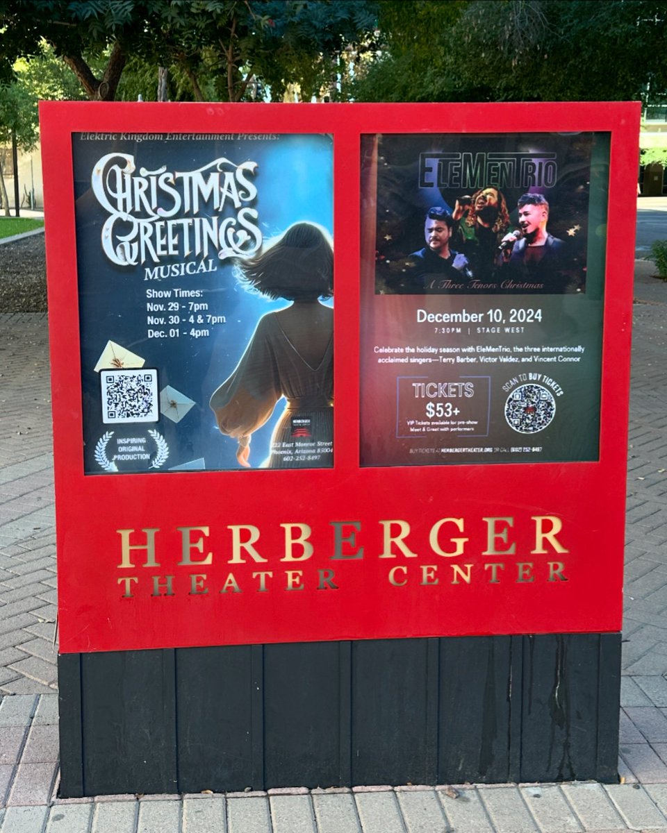 StanleySerrano's tweet photo. 2 weeks away!!! Are you going?! I want to see all my friends and followers there! Christmas Greetings Musical at @herbergertheatr NOV 29 - DEC 1st. Don’t miss it!! Tickets on SALE at Herberger’s website! https://t.co/Lvjqwn7iBT