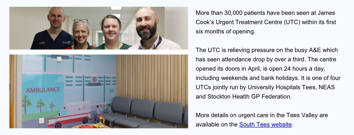 This is great news for patients (and staff) from <a href="/SouthTees/">South Tees Hospitals</a> !