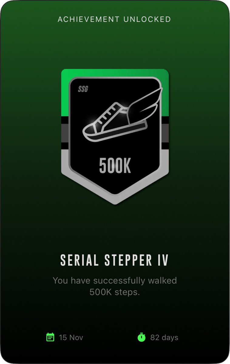 UdyanOjha's tweet photo. Udyan Ojha has successfully walked 500K steps. https://t.co/Pxw9LS1DUe