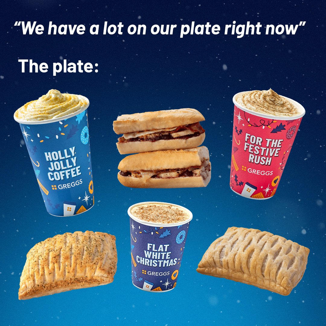 Sorry, we're kinda busy... 

...and by that we mean we're trying out the new Festive Menu, which includes the Festive Bake, Festive Flatbread, Toffee Fudge Muffin, Chocolate and Hazelnut Flavour Doughnut, Gingerbread Latte, Orange Hot Chocolate and more to come... 🤤