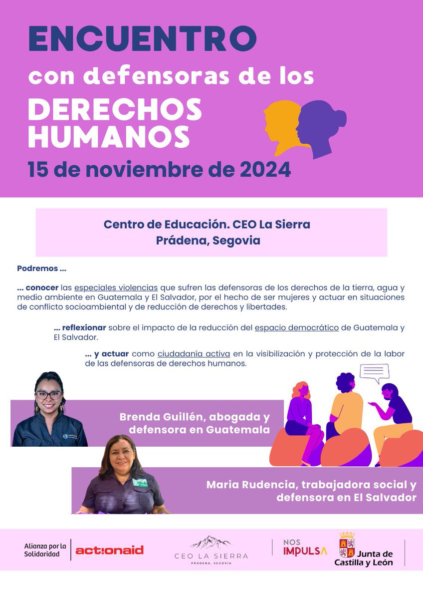 ¡Volvemos con nuestras entrevistas geográficas! El alumnado de 3°ESO ha compartido radio con Brenda Guillén de Guatemala y María Rudencia de El Salvador, para hablar sobre los derechos humanos, las mujeres y el medio ambiente.
#ciudadaniaglobal #actualocalpiensaglobal #centrosCyL