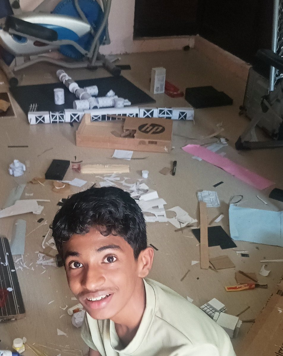 bijumr's tweet photo. @Space_Station Hello ISS My boy Govind in his workshop for the school project https://t.co/1QPU2zFXAQ