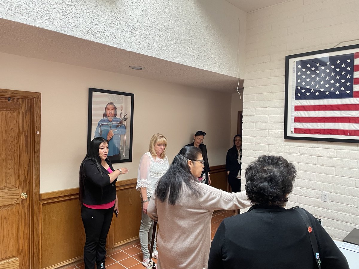 Pueblo of Pojoaque
Language: Tewa
Leader Name: Governor Jenelle Roybal
About Pueblo of Pojoaque: Governor Jenelle Roybal the only woman in governor of a pueblo in New Mexico.
Learn more at: iad.nm.gov/nations-pueblo…
#NativeAmericanHeritageMonth