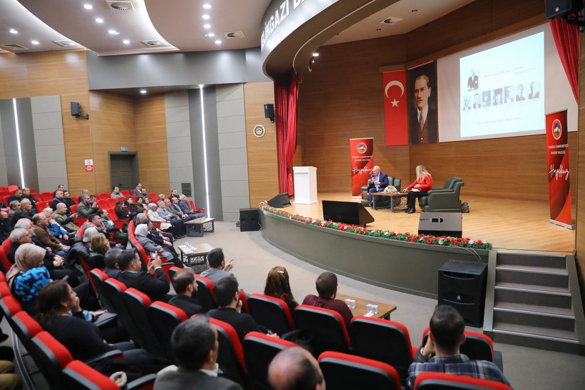 Valimiz Sayın Gökmen Çiçek, Kayseri Milletvekili Ayşe Böhürler, Vali Yardımcıları Ömer Tekeş, Erkan Kaçmaz, Melikgazi Belediye Başkanı Mustafa Palancıoğlu, İl Afet ve Acil Durum Müdürü Rifat Genç  ve İl Kültür ve Turizm Müdürü Şükrü Dursun ile birlikte Prof. Dr. Vahdettin Ergin