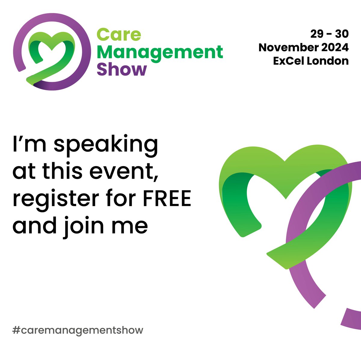 The Care Management Show is fast approaching.

I’m speaking on the 29th about how to grow a home care business – would love to see you if you are attending.

You can find more details here: caremanagementshow.co.uk 

#caremanagementshow