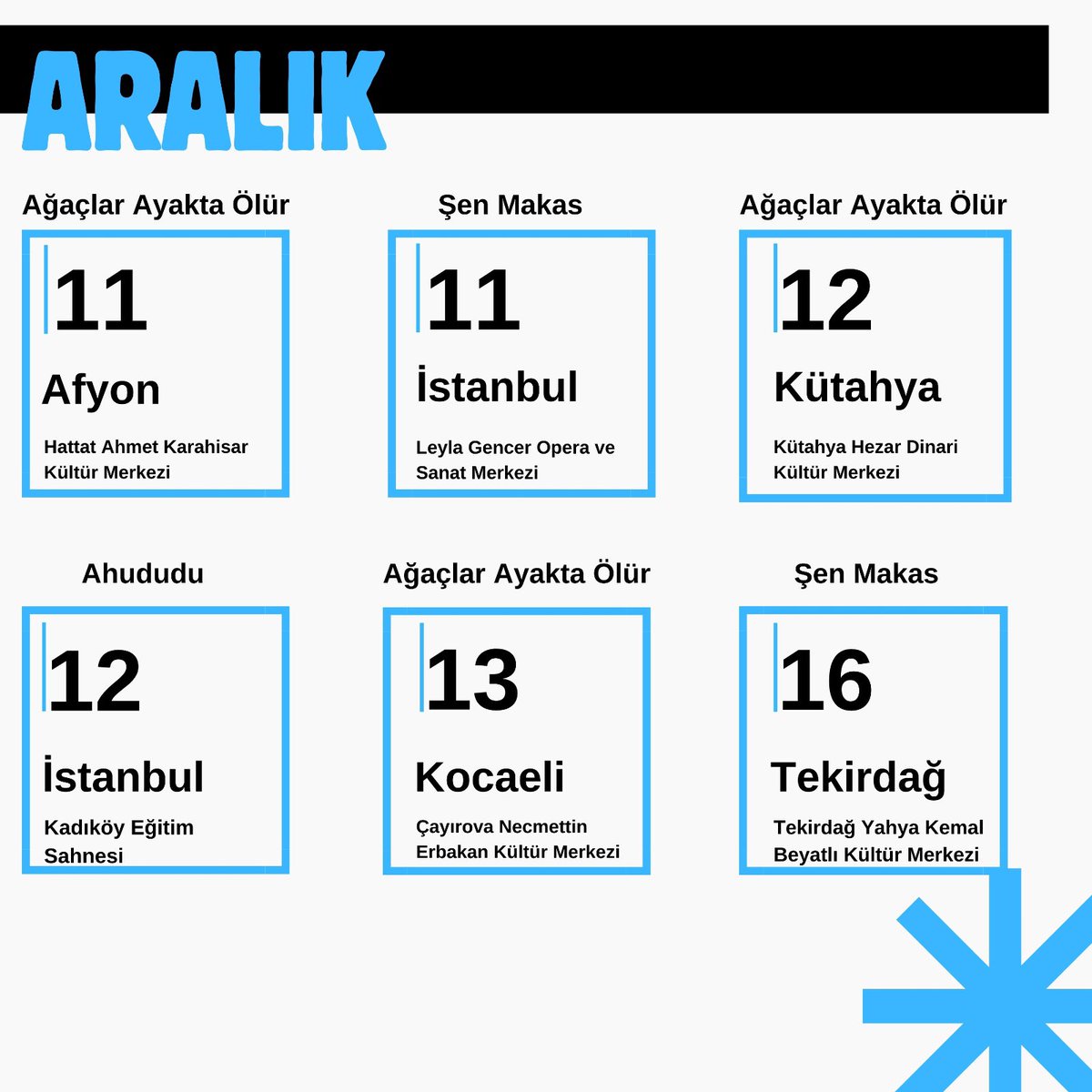 nedimsaban's tweet photo. Aralık’ta @tiyatrokare 2 yeni oyun provasına giriyoruz. 2025 yılında repertuarımızda 8 farklı oyunla Türkiye’nin her yerine , aynı günde üç kente gideceğiz belki.Ancak tiyatro asla altın çağını yaşamıyor! Lütfen bu algı yönetimine seyirci  kalmayın, tiyatro seyircisi kalın🎭 https://t.co/pk7TgnMNFN