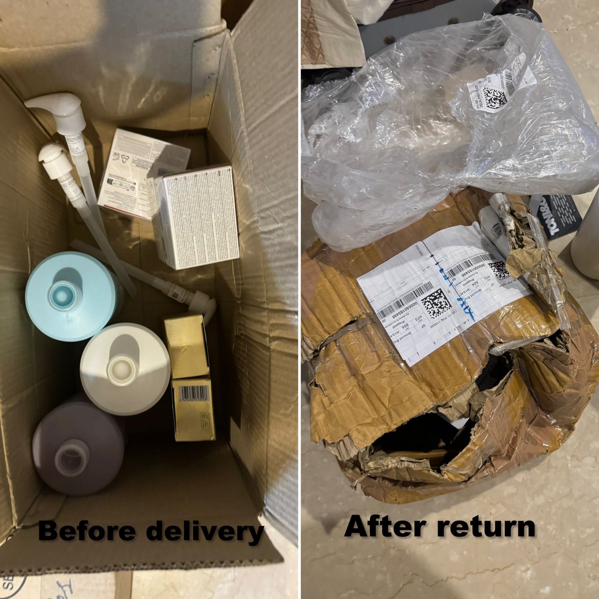 thaddlifestyle's tweet photo. @DTDCIndia  My package sent from Delhi to Hyderabad D063499414 has returned without attempted delivery and has returned back to Delhi. The package is torn and the contents are missing worth almost Rs 7000.
This is unbelievable, can delivery not even be trusted? https://t.co/JHAxfGiAJo