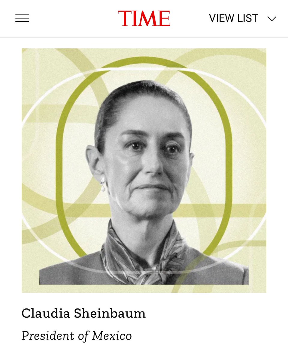 arlinmedrano_'s tweet image. #ULTIMAHORA| La revista @TIME nombra a la presidenta @Claudiashein en el top 100 de "Titanes", los líderes más influyentes en el campo ambiental en el mundo. 

time.com/collection/tim…