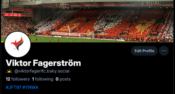 ViktorFagerLFC's tweet image. I'm not fully leaving here just yet but if you'd like to follow me on that other site I'd much appreciate it.
Something tells me the exodus will only grow larger.
@viktorfagerlfc.bsky.social
Ta ❤️