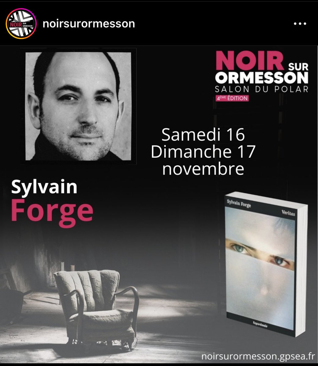 C’est ce week-end à Noir sur Ormesson. Dédicace de Veritas <a href="/fayardnoir/">Fayard noir</a>