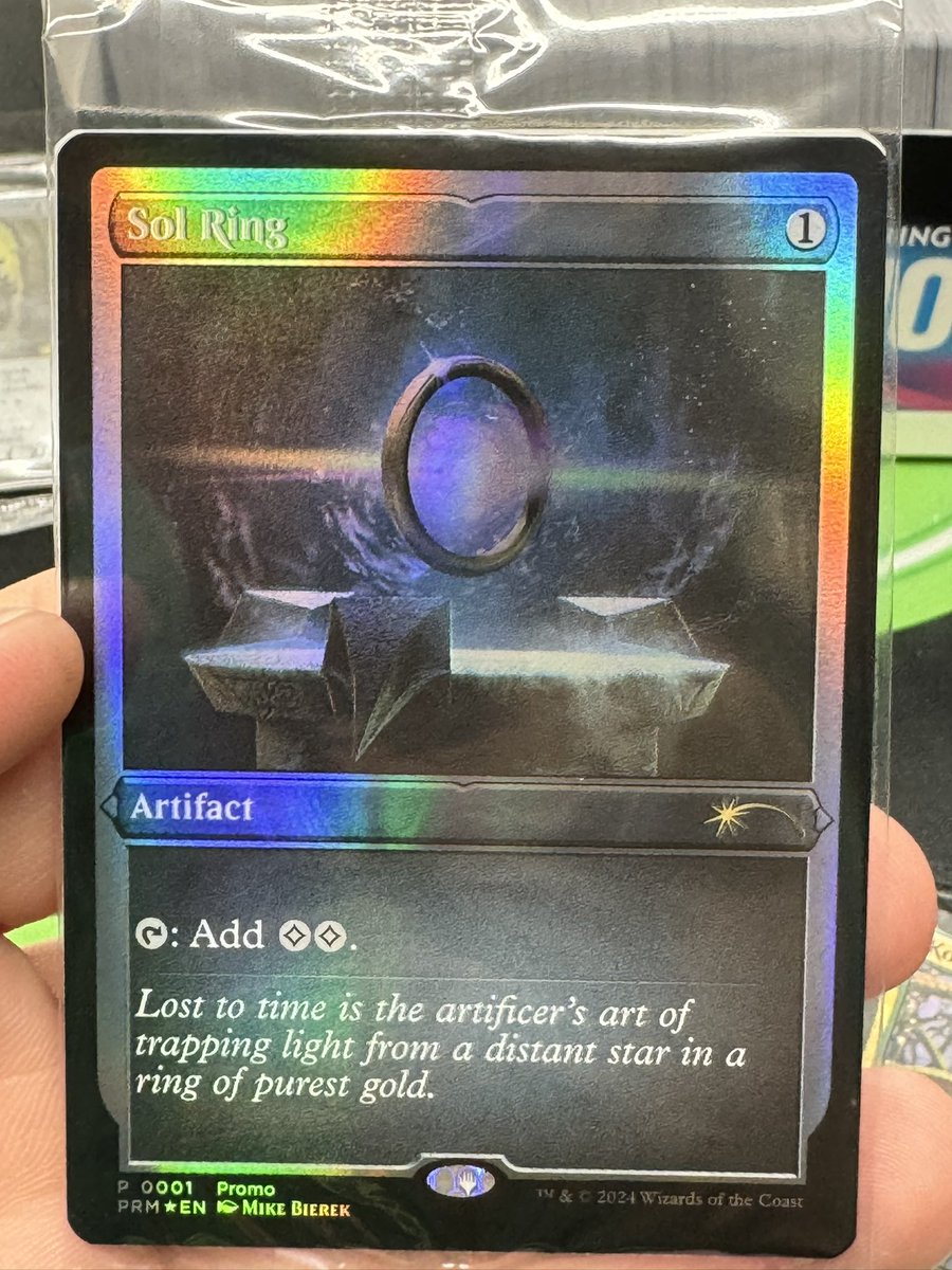 MagicMathTeachr's tweet photo. @waledfathy920 @GirlPodMTG Thank you for your encouragement 😊 this past week I was fixed on getting the Buy-a-Box Sol Ring Promo and my LGS fortunately had some left when I went yesterday 💍 https://t.co/vTebY88XOS
