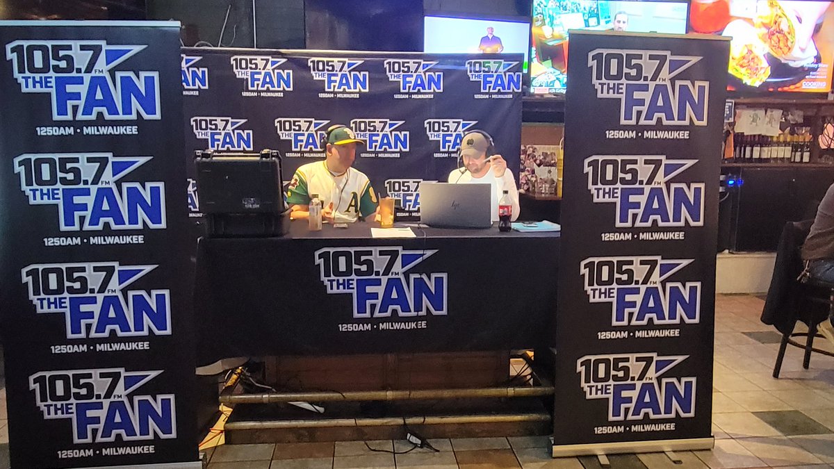 SparkyRadio's tweet photo. Come join us for BRAT BOWL from @bratstop!! @AndyHermanNFL and @321CueKevin broadcasting the Pack A Day Radio Show NOW!! #BringaToy #ToyDrive #Packers https://t.co/8k7lP8Hrh0