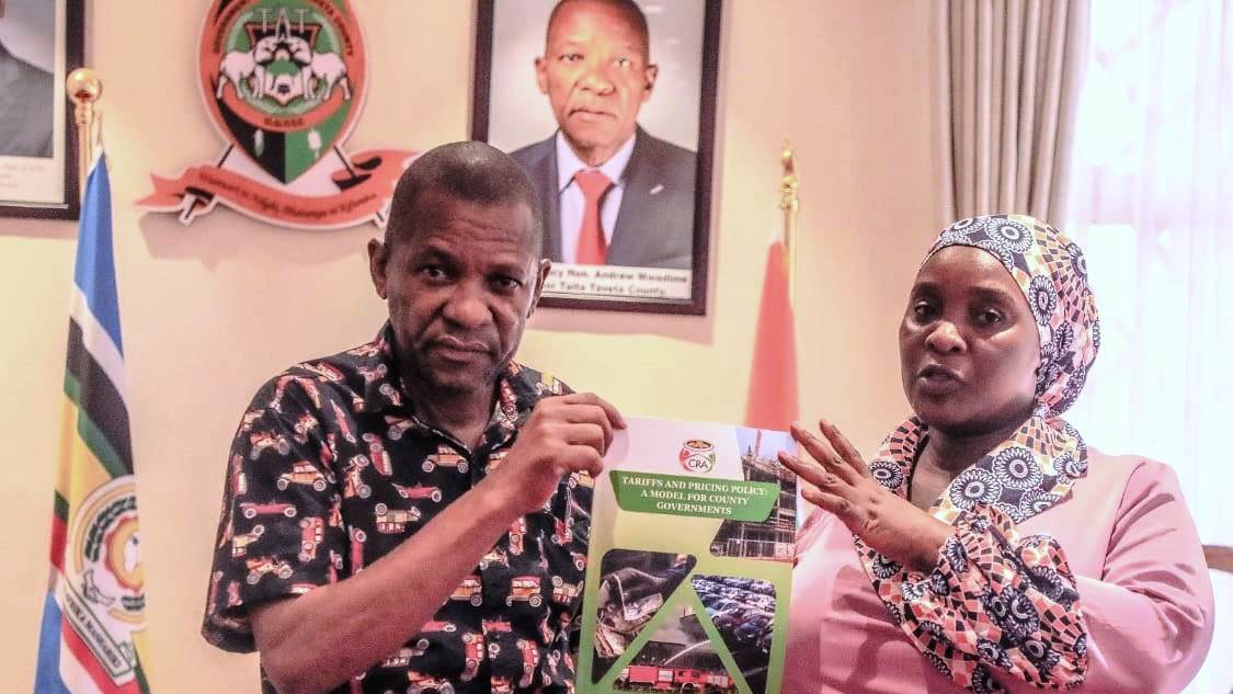 CRAKenya's tweet photo. This week, CRA's data collection for the Revenue Mapping Guidelines led by Comm. Hadija Juma reached Taita Taveta County. Partnering with stakeholders, we're committed to unlocking the full revenue potential of Kenya’s 47 counties. #CRAinTaitaTaveta #RevenueMapping #OSR https://t.co/eIbf605P8S