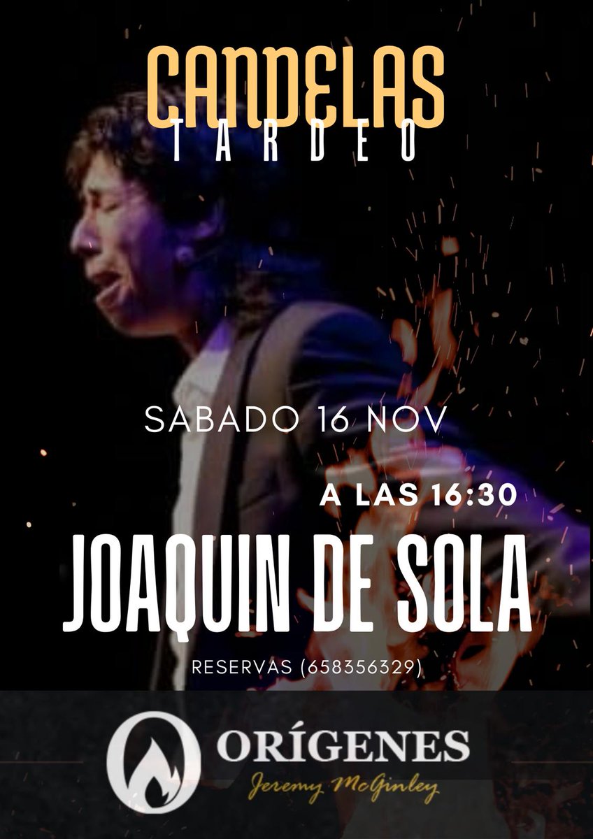 Planazo para celebrar el #DiaMundialdelFlamenco en #SanFernando: actuación de <a href="/joaquindesola/">joaquin de sola</a> al #cante y Rafael Chico a la #guitarra mañana a las 16.30 en ORÍGENES x Jeremy McGinley
658 35 63 29

 g.co/kgs/rDtbHcN

#quebonitalaisla del #Flamenco 🐚🦩💃