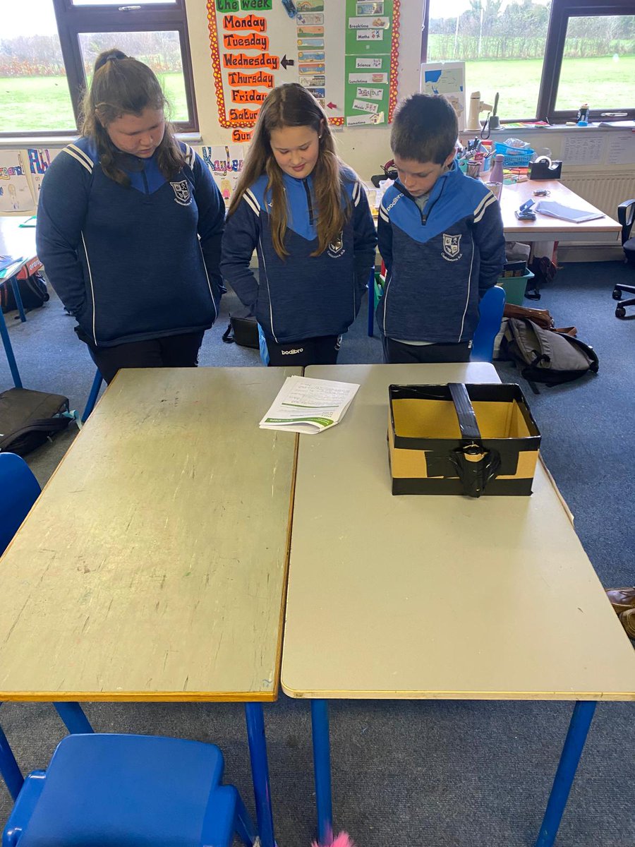 4th class presenting their brilliant STEM projects to an engineer during science week. #STEPSYoungEngineersAward #STEPSEngineersIreland