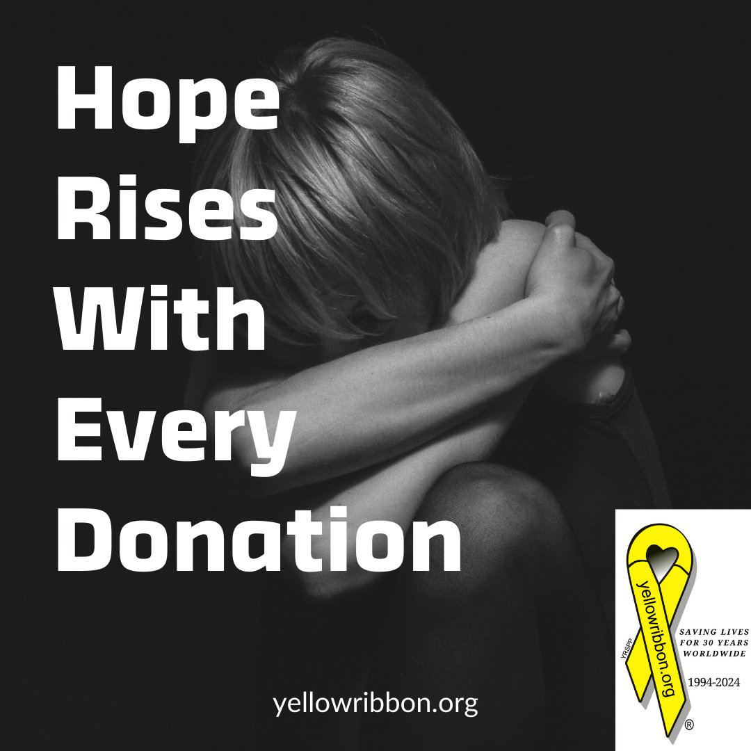 YellowRibbonA4H's tweet image. On #PhilanthropyDay, let’s join together to make a life-changing impact. Your support for Yellow Ribbon Suicide Prevention helps create hope and connection for those in need. Donate at yellowribbon.org. #HopeAndHelp #YouMatter #SupportMentalHealth
