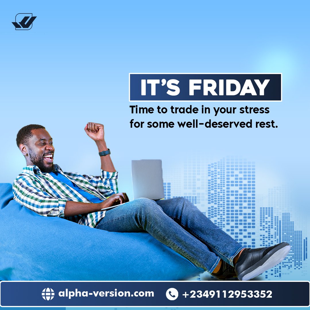 alphaversionltd's tweet image. Ready to relax and enjoy some downtime.

#tgif #alphaversion #weekend