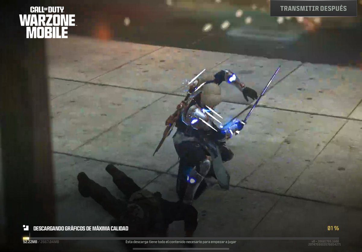 JChiia's tweet photo. Every time I try to enter the game I get this graphics download, which NEVER completes or is applied, and when I enter the game lobby I have no textures applied. 🙃
iPad Air with M2 chip (2024) @WarzoneMobile https://t.co/PrsIZAJLc1