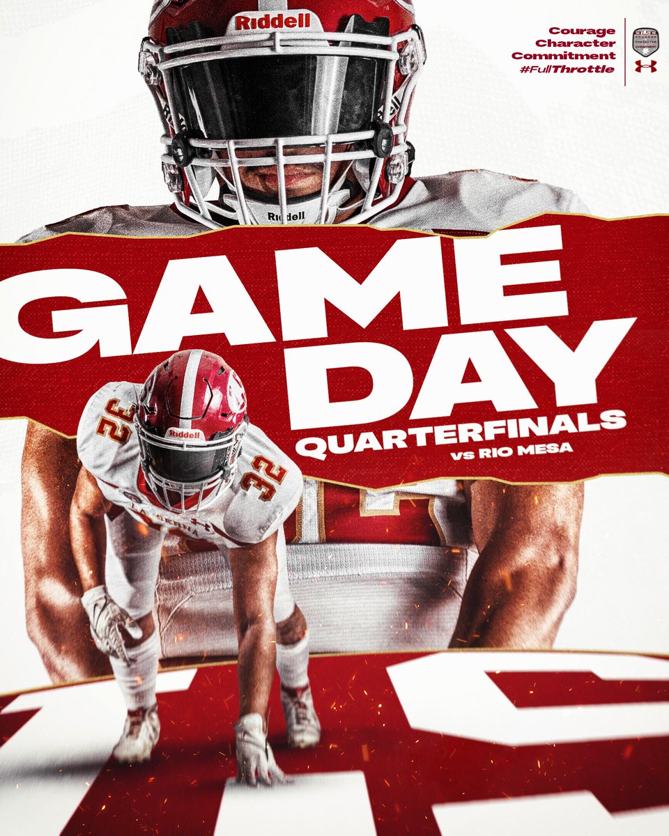 LSHS_Football's tweet image. CIF D5 Round 2 vs Rio Mesa 
Sandy T. Stadium • 7 PM Kickoff 
#CourageCharacterCommitment 
#FullThrottle