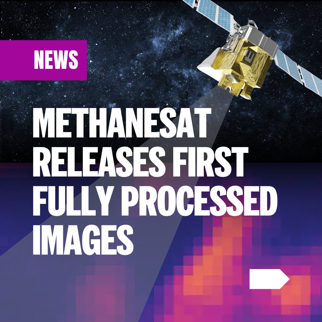MethaneSAT's tweet photo. NEWS: We just released groundbreaking new high-res images of methane emissions. For the first time, we can see the full picture of emissions over vast oil and gas fields. 👁️🌏